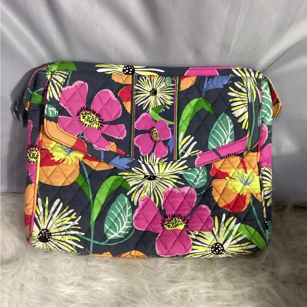 Vera Bradley “Jazzy Blooms” Floral Tablet Hipster Crossbody Bag VGUC